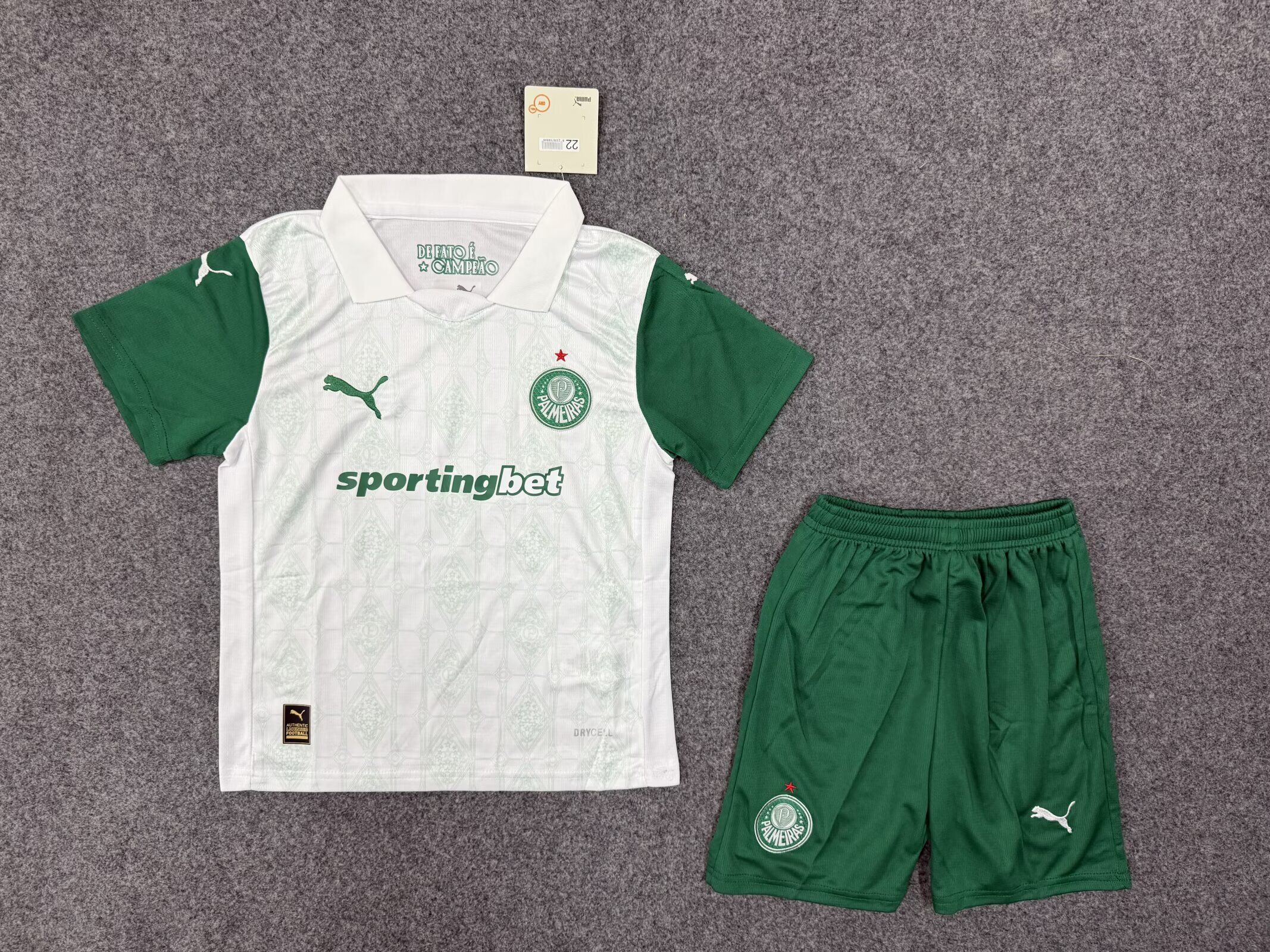 Kids-Palmeiras 25/26 Away White Soccer Jersey